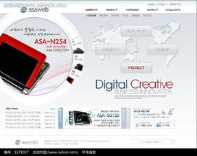 数码产品销售网站设计PSD素材免费下载——红动网网页设计资源